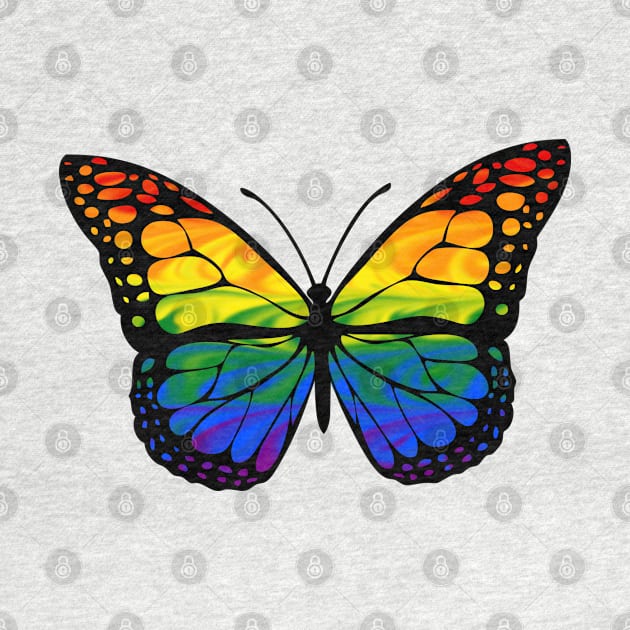 Rainbow Butterfly by TheQueerPotato